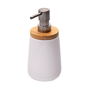 Estia Bamboo Επιτραπέζιο Dispenser από Πορσελάνη Λευκό 360ml