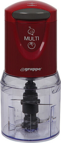 Gruppe PDH401-2PL Πολυκόπτης Multi 300W με Δοχείο 500ml Red