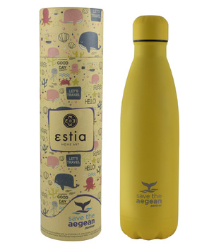 Estia Travel Flask Save The Aegean Yellow 0.5lt