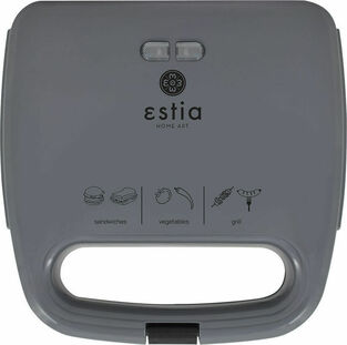 Estia Aroma Grey Τοστιέρα για 2 Τοστ 750W