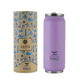 Estia Travel Cup Save the Aegean Purple Matte 0.5lt