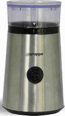 Gruppe CG9139-GS Electric Coffee Mill 150W with 50gr Silver Capacity